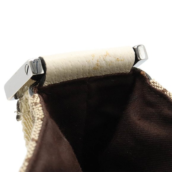 GUCCI GG canvas shoulder bag, leather, khaki beige, ivory, white, 146236 - Picture 7 of 10